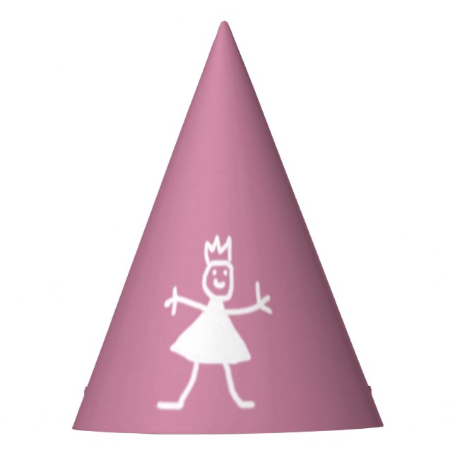 Chapéu De Festa Princesa criançola do desenho em alguma cor (Frente)