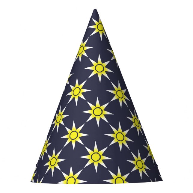 Chapéu De Festa Produto Sun magico branco amarelo (Frente)