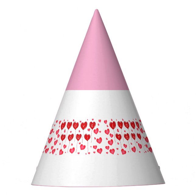 Chapéu De Festa Querida, Eu Te Amo Suprimentos De Artesanatos De C (Frente)