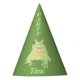 Chapéu De Festa Rã Verde Fofa - Hora da Festa! aniversário.