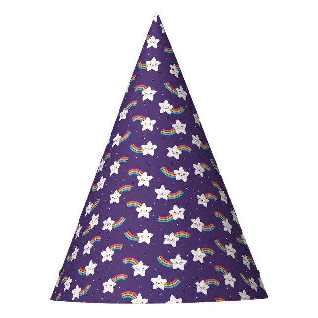 Chapéu De Festa Rainbow Stars Party Hat (Frente)