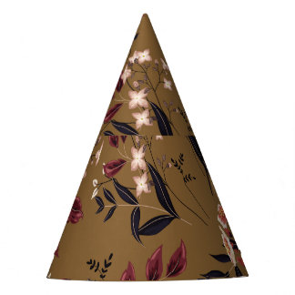 Chapéu De Festa Ramal de flores cor-de-rosa, composição de abstrat