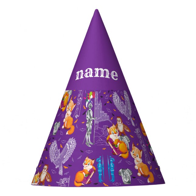 Chapéu De Festa raposa e coruja (Frente)