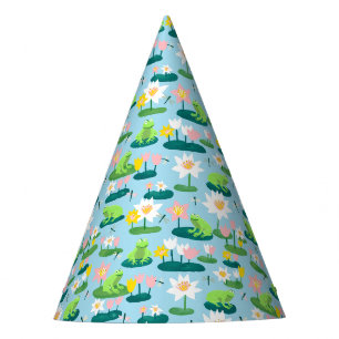 Chapéu De Festa Rãs e Folhas de Nenúfar Festa de Aniversário de Cr