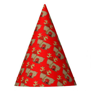 Chapéu De Festa Reindeer e Penguin