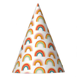 Chapéu De Festa Retro Funky Rainbow Groovful Party Hat