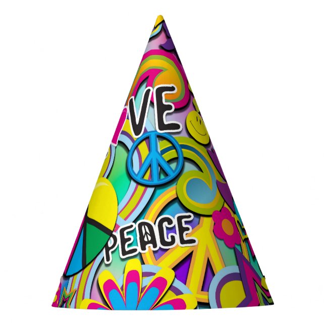 Chapéu De Festa Retro Groovy FUN 60's Sessenta Festa de aniversári (Frente)