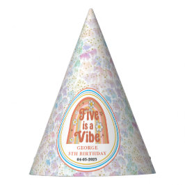 Chapéu De Festa Retro Rainbow FIVE é uma Vibração Aniversário de 5