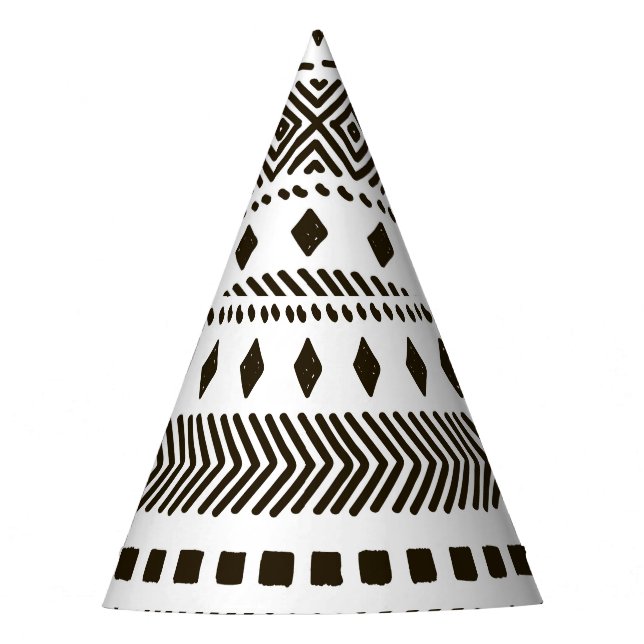 Chapéu De Festa Ritmos Tribais: Padrões Geométricos Étnicos (Frente)