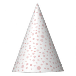 Chapéu De Festa Rosa Confetti Watercolor Party Hat