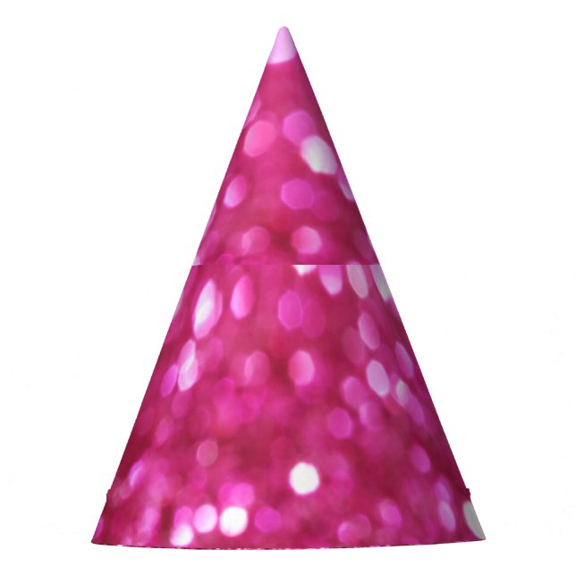 Chapéu De Festa Rosa Escuro: Abstrato elegante. (Frente)