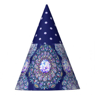 Chapéu De Festa Rosace Azul