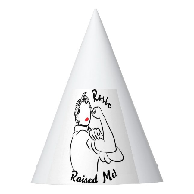 Chapéu De Festa Rosie Raised Decade - Impressão de tela (Frente)