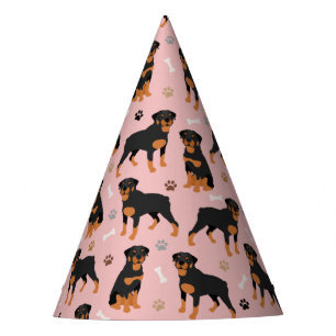 Chapéu De Festa Rottweiler Cachorros e Peitos do Partido Hchapéu