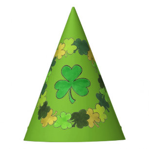 Chapéu De Festa Rua de Véu Verde Irlandês. Dia de Patrick
