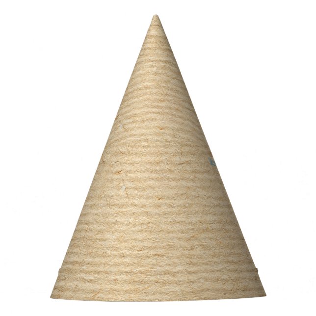 Chapéu De Festa Rustic Kraft Paper: Fundo Texturizado. (Frente)