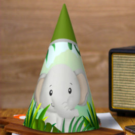 Chapéu De Festa Safari Birthday Elepant Party Hat