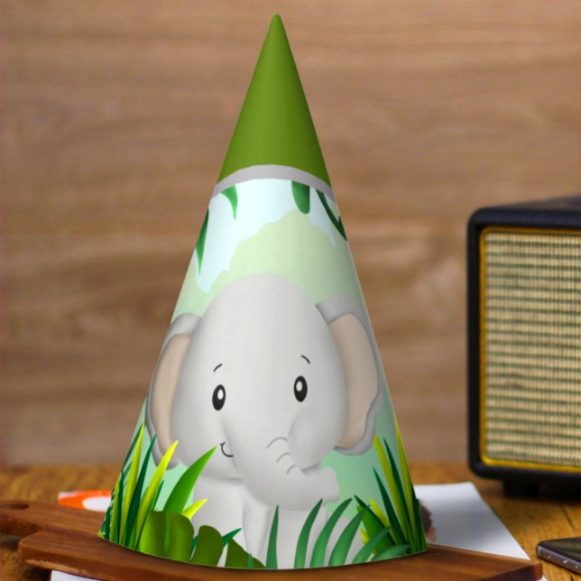 Chapéu De Festa Safari Birthday Elepant Party Hat (Criador carregado)