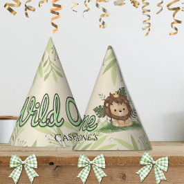 Chapéu De Festa Safari Wild One Watercolor 1st Birthday