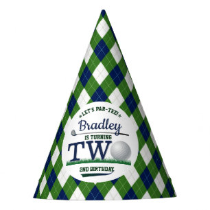 Chapéu De Festa Segundo aniversário de Golf PAR-TEE