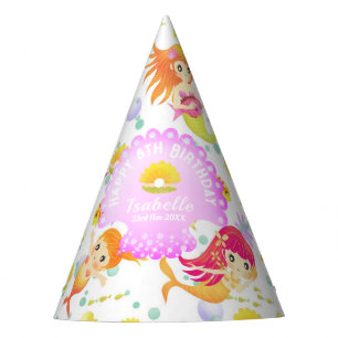 Chapéu De Festa Sereias Branco