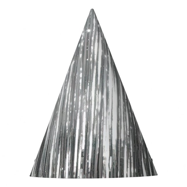 Chapéu De Festa Silver Glam Sparkle (Frente)