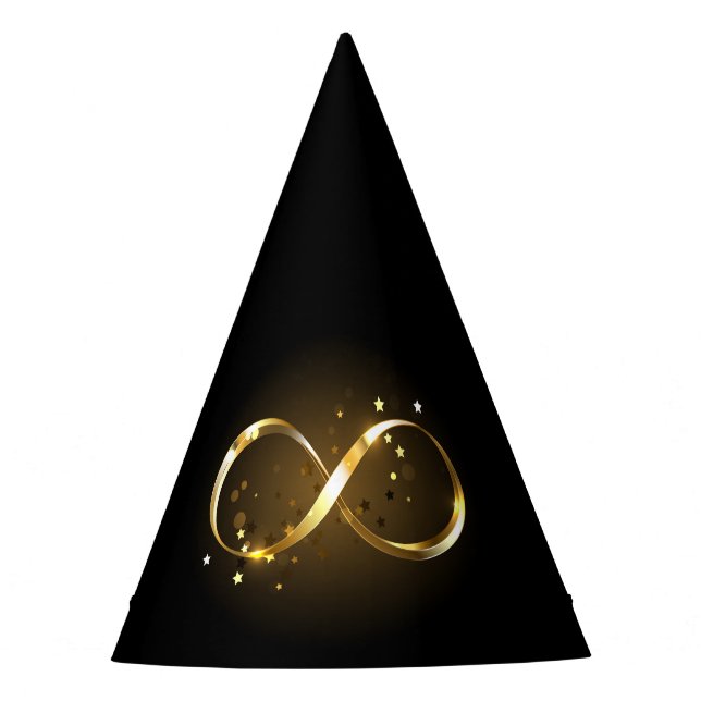 Chapéu De Festa Símbolo Infinity do ouro (Frente)