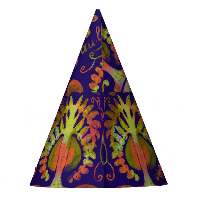 Chapéu De Festa Simetria oriental psicodélica Abstrato Art (Verso)