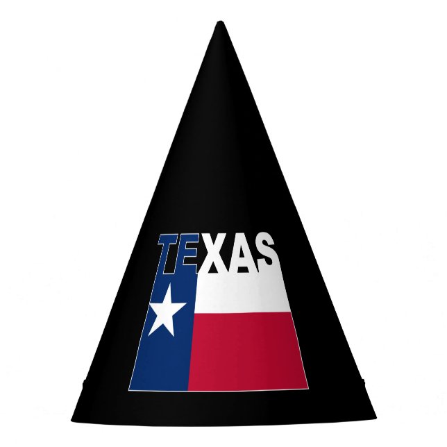 Chapéu De Festa Sinalizador de Texto do Texas (Frente)