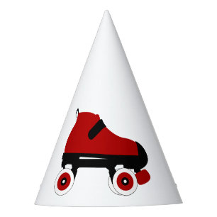 Chapéu De Festa skate derby do rolo quádruplo vermelho