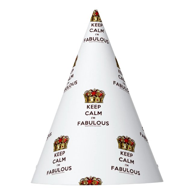 Chapéu De Festa SlipperyJoe mantém calma, fabulosa e espetacular c (Frente)