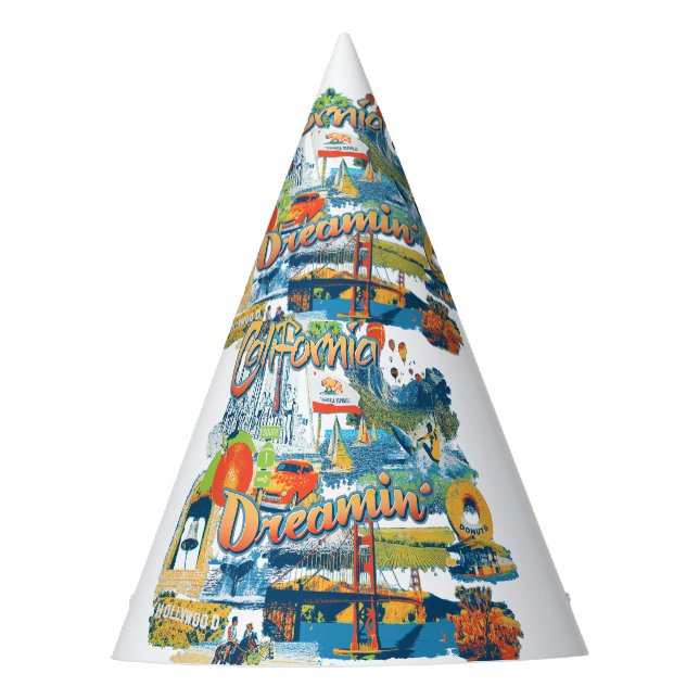 Chapéu De Festa Sonhando na Califórnia (Frente)