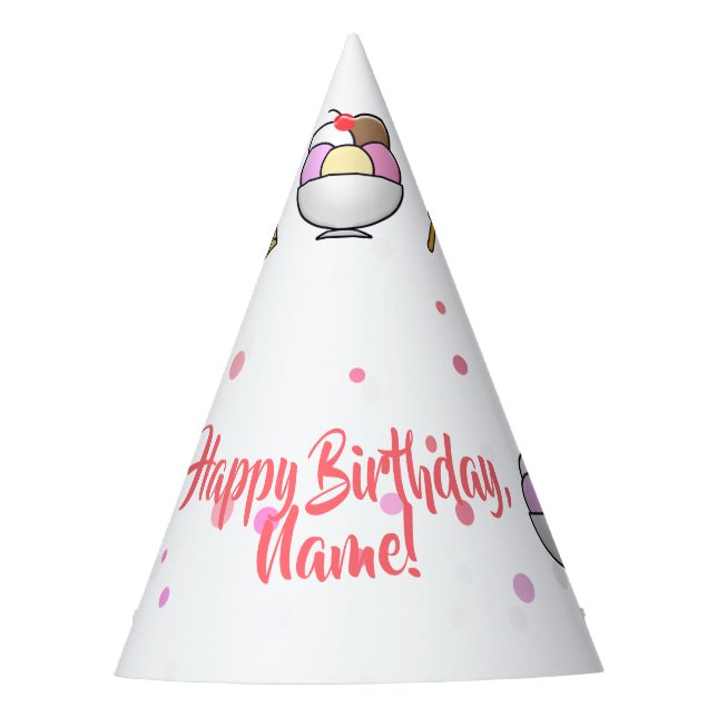 Chapéu De Festa Sonho de Sorvete Parlor (Frente)