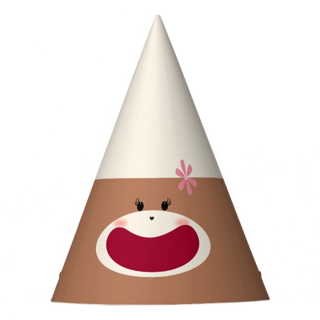 Chapéu De Festa Sorriso de macaco-meia (Rapariga) (Frente)