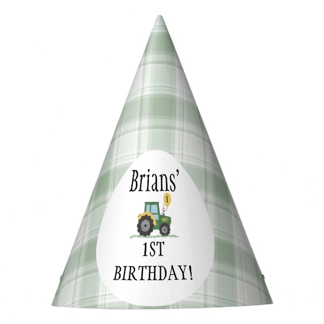 Chapéu De Festa Start Your Tractor Party Hat (Frente)