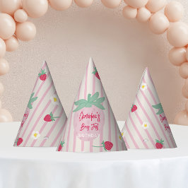 Chapéu De Festa Strawberry Berry First Birthday Party Hat