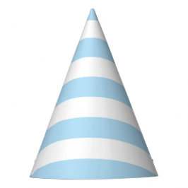 Chapéu De Festa Stripes Azuis, Listras Brancas, Padrão Stripe