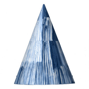Chapéu De Festa Stripes de Cor da Água Azul: Padrão Geométrico