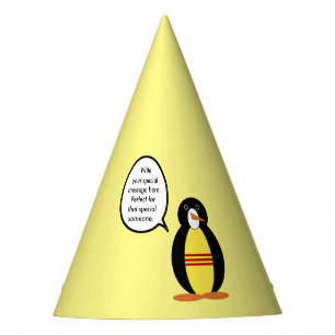 Chapéu De Festa Sul-Vietnamita Falando Sra. Penguin Personalizada