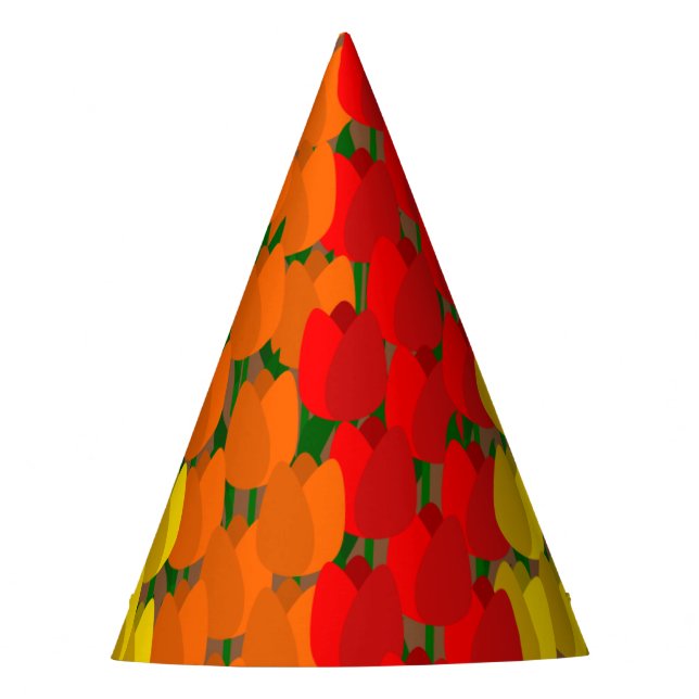 Chapéu De Festa Summer Tulip Field (Frente)