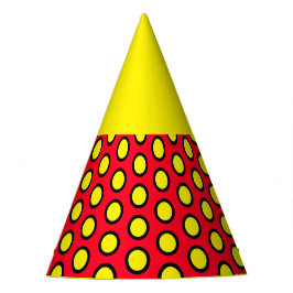 Chapéu De Festa Sunny Bright 60s Lemon Amarelo Vermelho Nulo