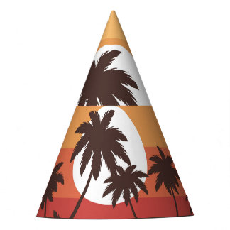 Chapéu De Festa Sunset Tropical Palm Beach