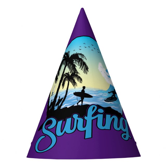 Chapéu De Festa surfing Sea Beach (Frente)