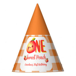 Chapéu De Festa Sweet One Peach Birthday