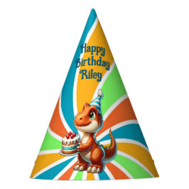 Chapéu De Festa T-rex Dinossauro Parecido Personalizado Aniversári