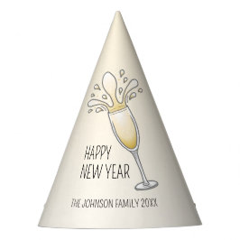 Chapéu De Festa Taça de Champanhe de Ano Novo