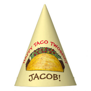 Chapéu De Festa Taco TWOSday Terça-feira Festa do segundo aniversá