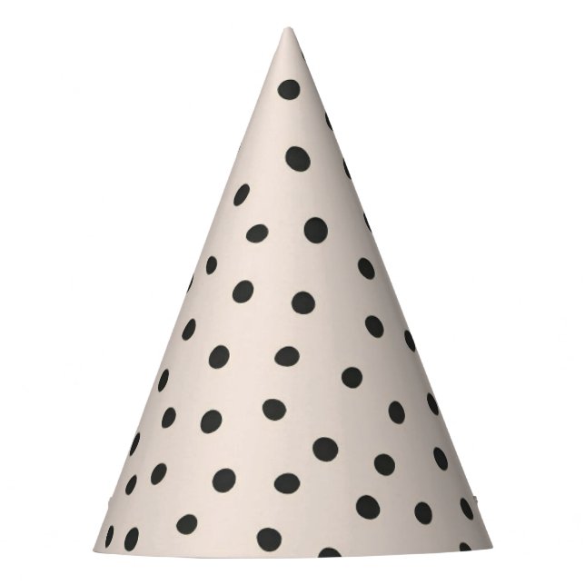 Chapéu De Festa Tandoor Black Dots Party Hat (Frente)