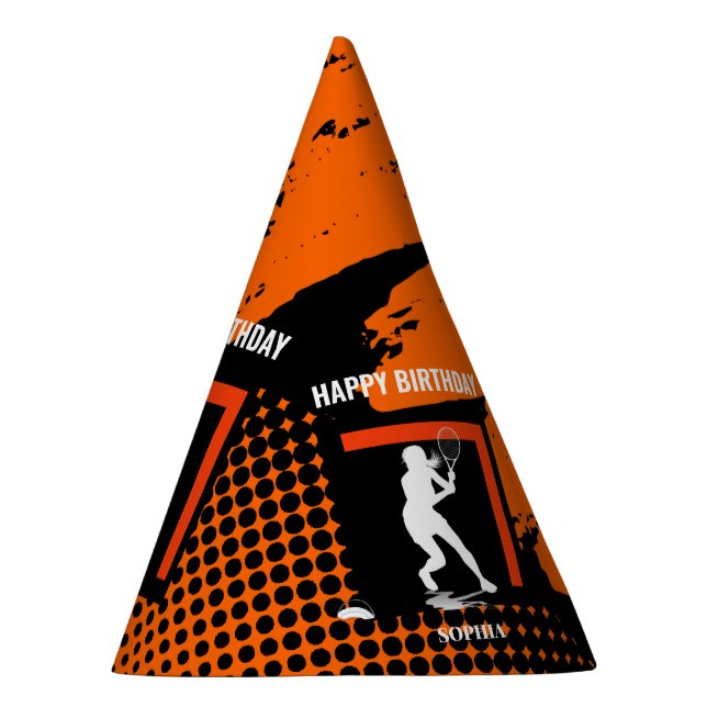 Chapéu De Festa Tennis Birthday, Tennis Girl Player  (Direita)