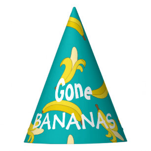 Chapéu De Festa Teste padrão descascado engraçado das bananas